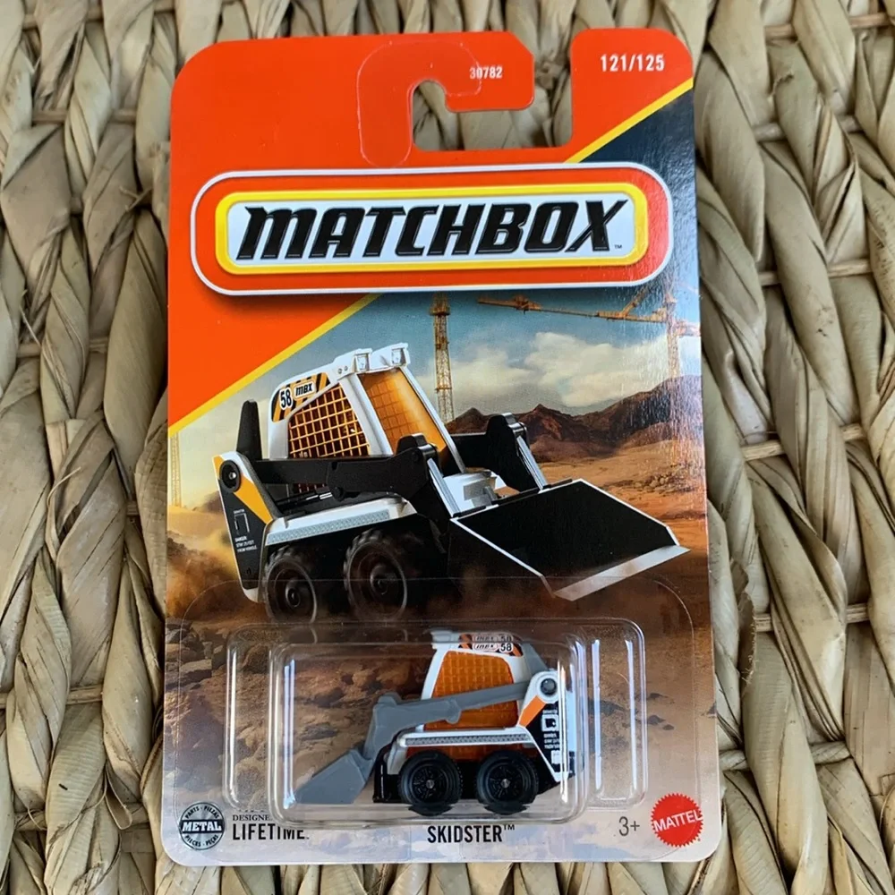Matchbox Skidster Construction Truck Vehicle White Orange Diecast Toy Vehicle 🆕